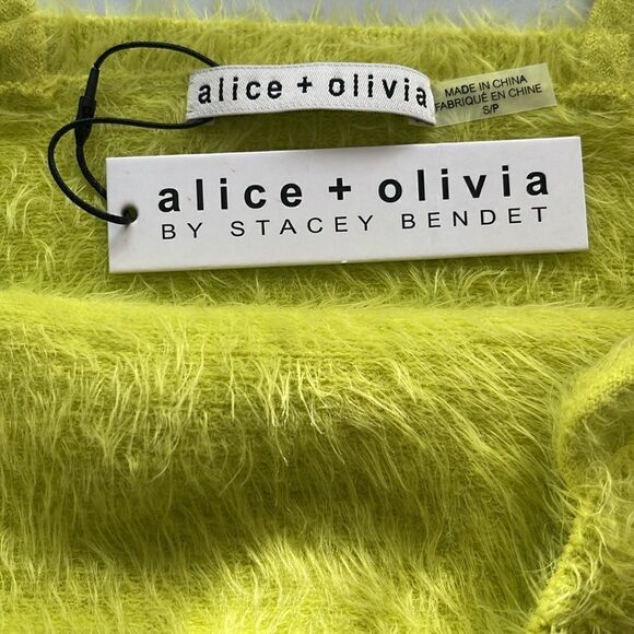 Alice + Olivia Luetta Fuzzy Top & Shrug NWT small - Picture 3 of 10